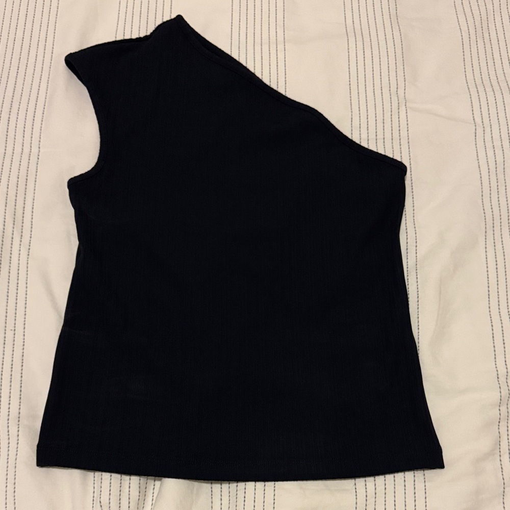 Banana Republic Elegant deep navy  Asymmetrical Tank Top